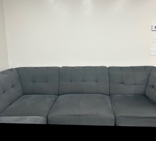 Grey L Sectional Sofa - photo 5