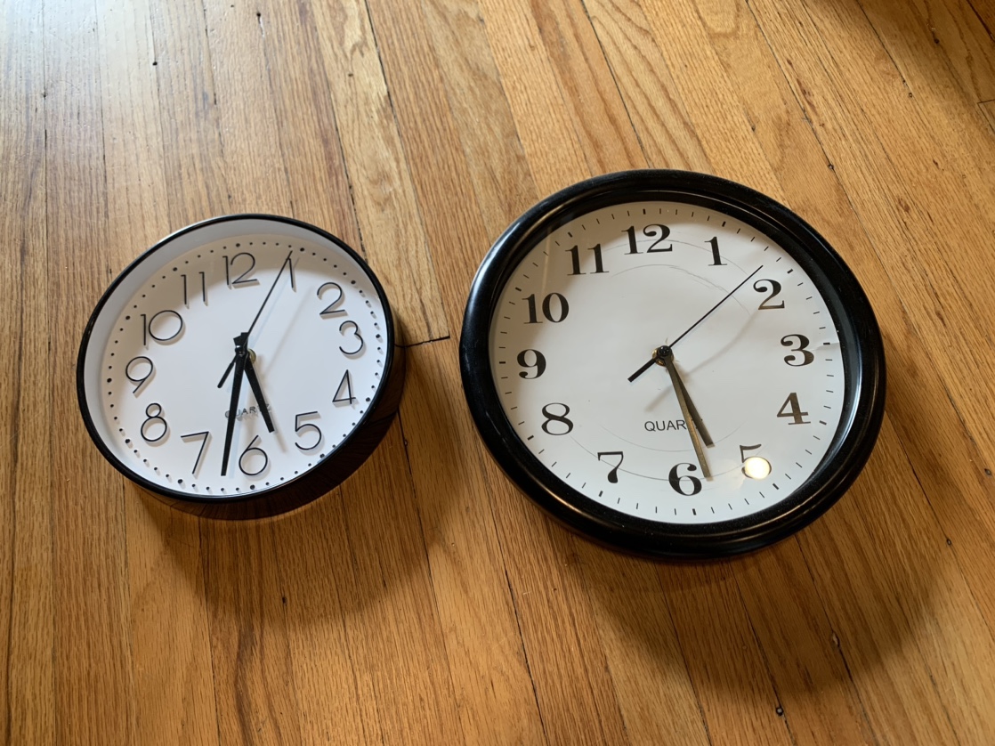 Two Wall Clocks