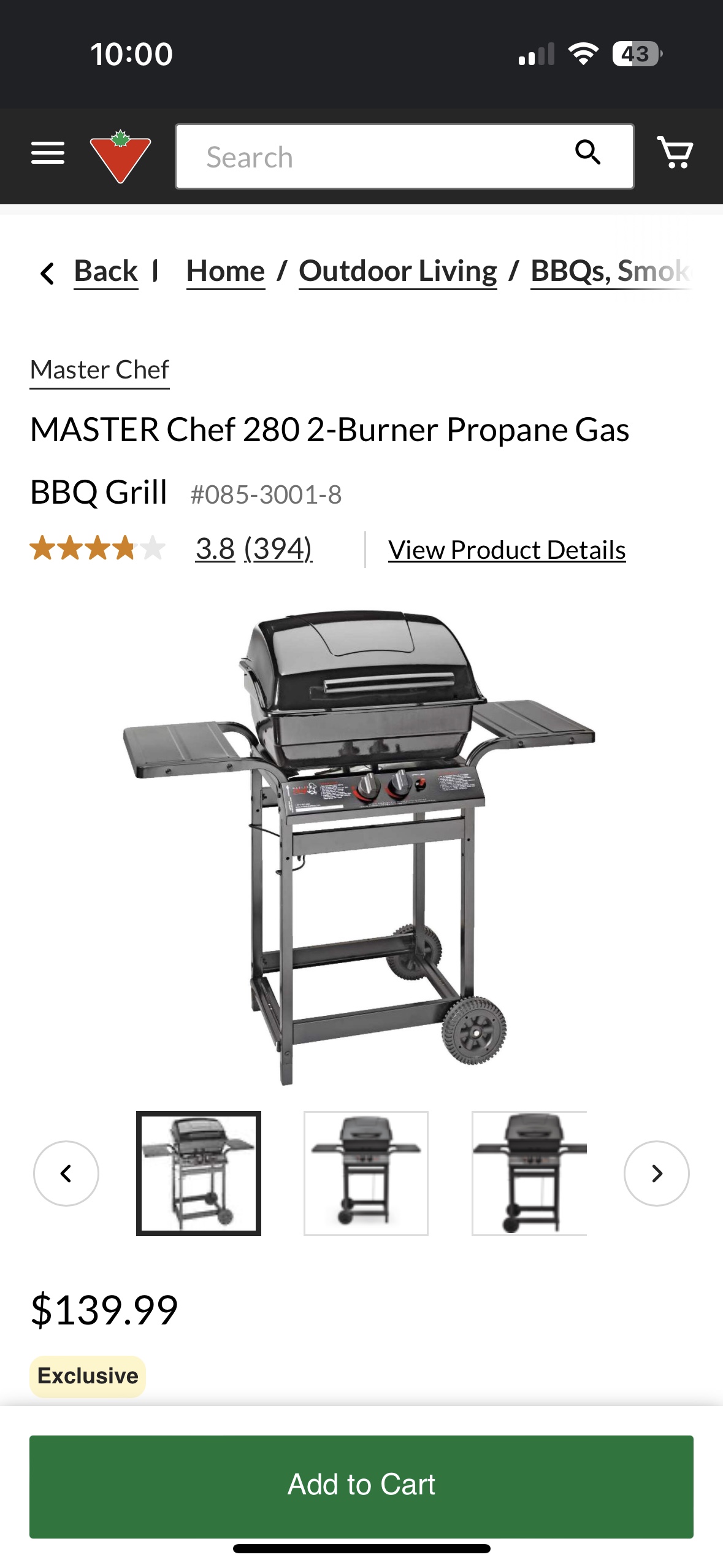 Master Chef Propane BBQ 2 burner - photo 4