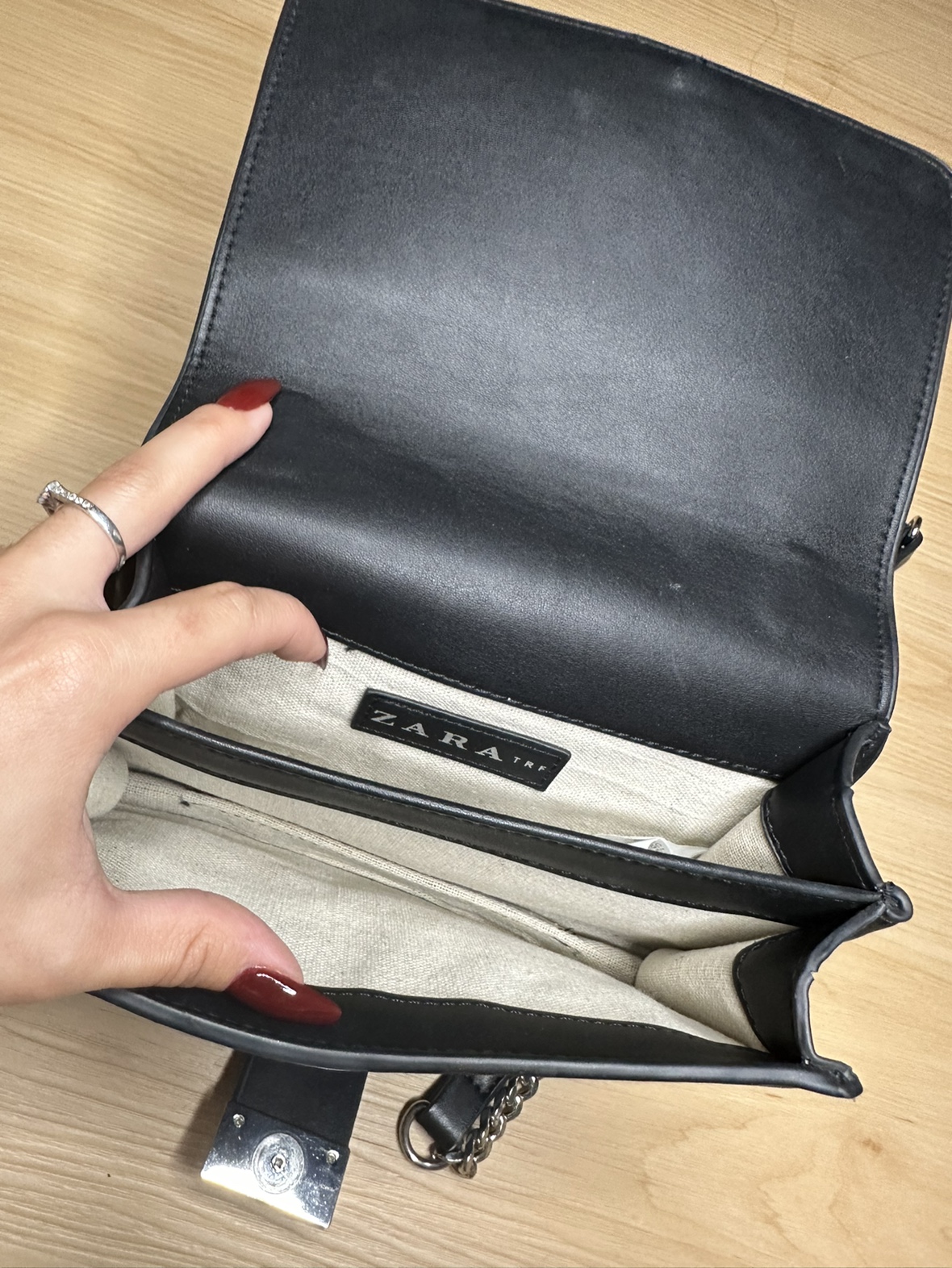 Black Studded Zara Chain Bag - photo 4