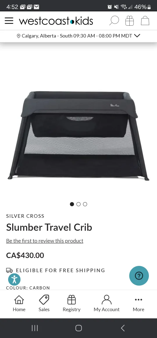 Silver Cross Travel Crib pack & play thumbnail