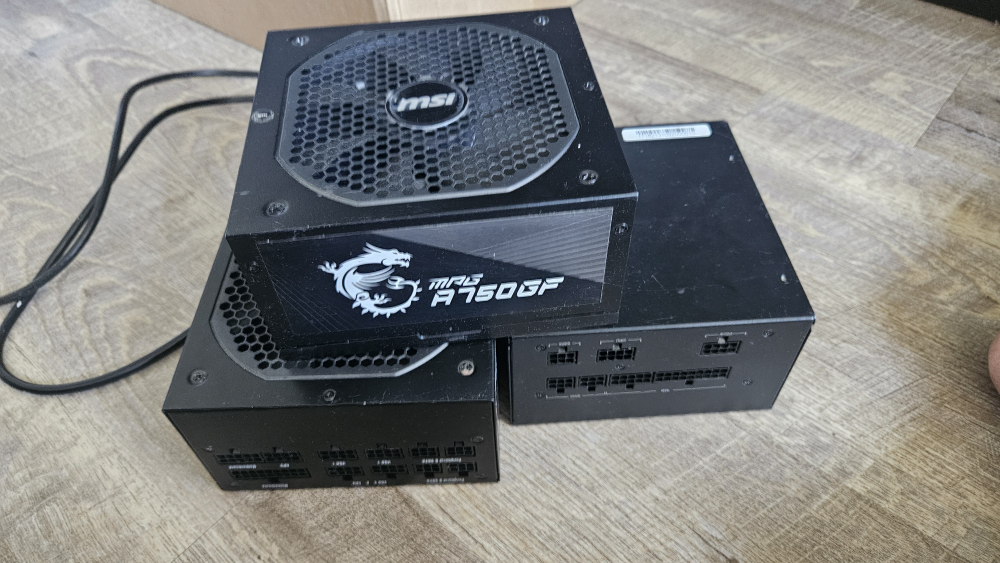 MSI A750GF  - 2x PSU and HIVE 550S