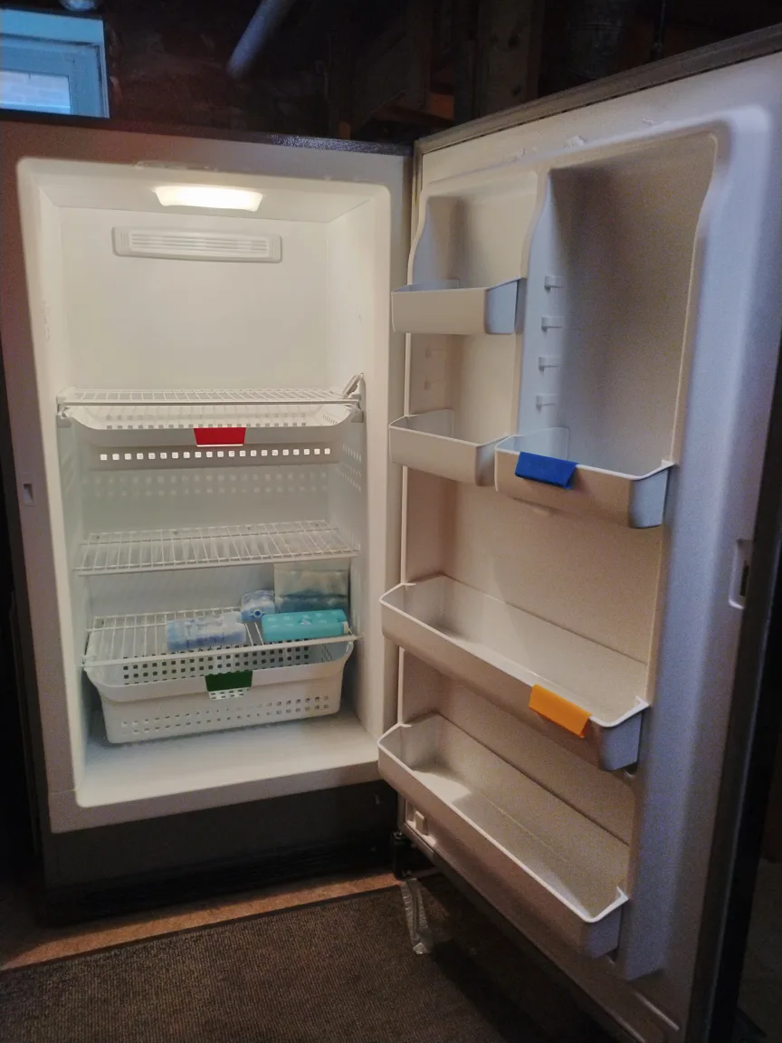 Frigidaire Upright Freezer & Vintage Fridge thumbnail