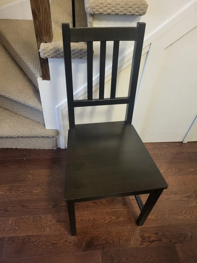 Ikea Stefan Black Chair x 6 (Available OCT 1) thumbnail