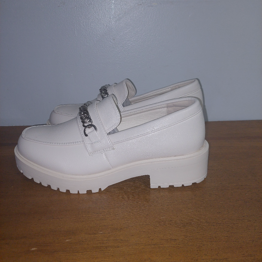 White Chain Loafer