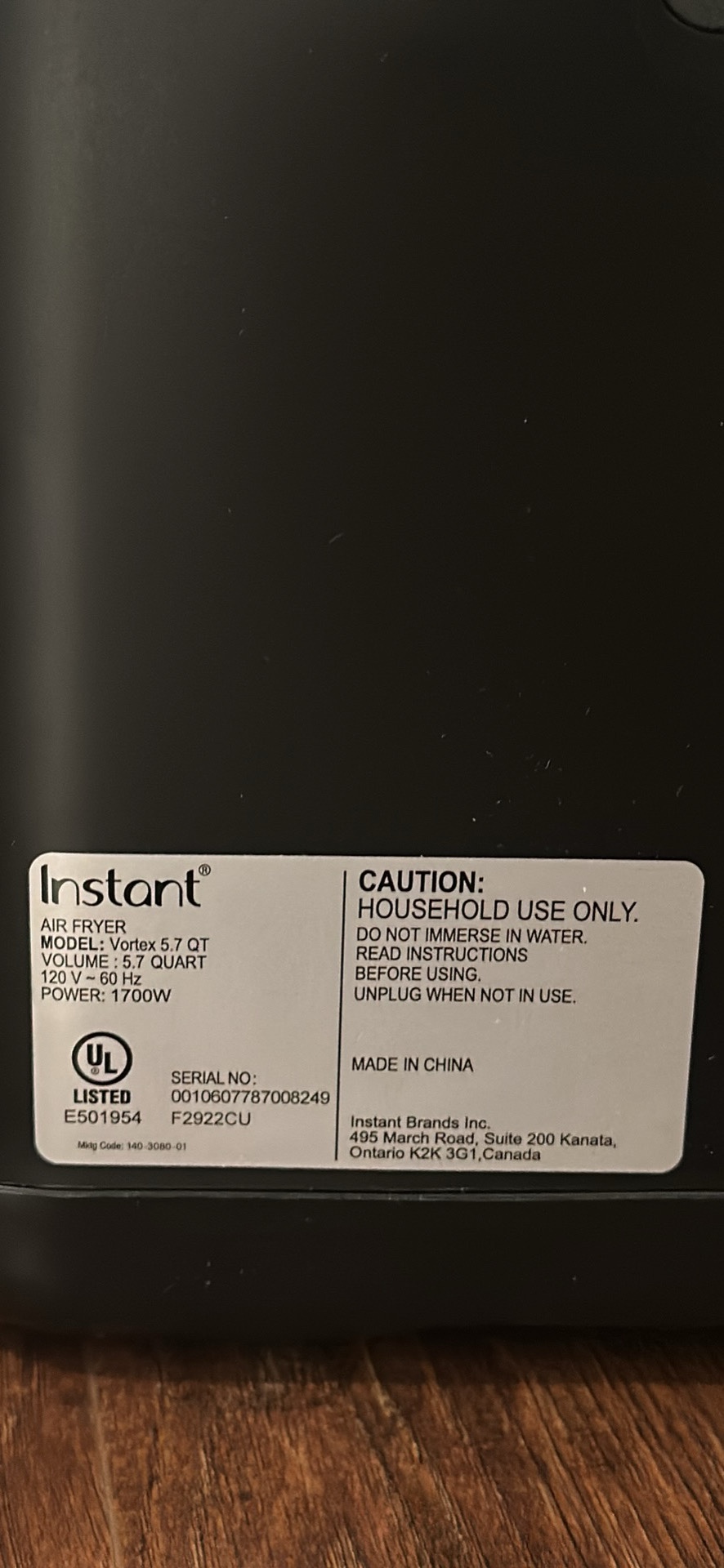 Instant Vortex Air Fryer - photo 3