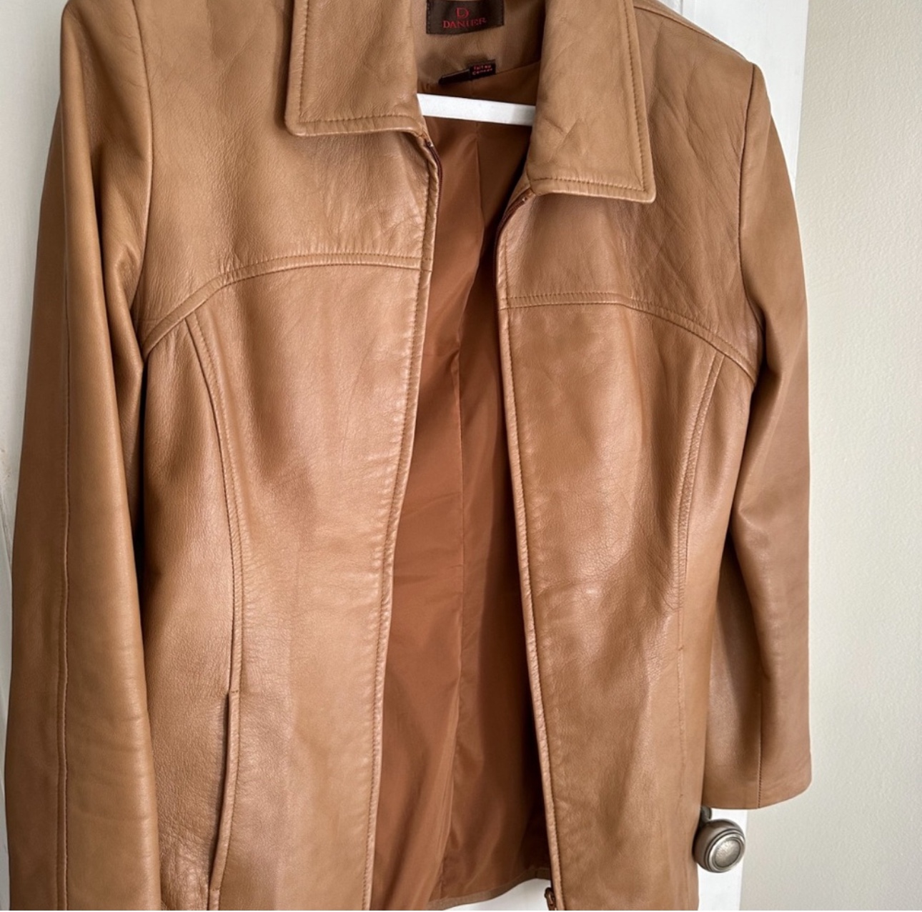 Danier toffee genuine Leather Jacket