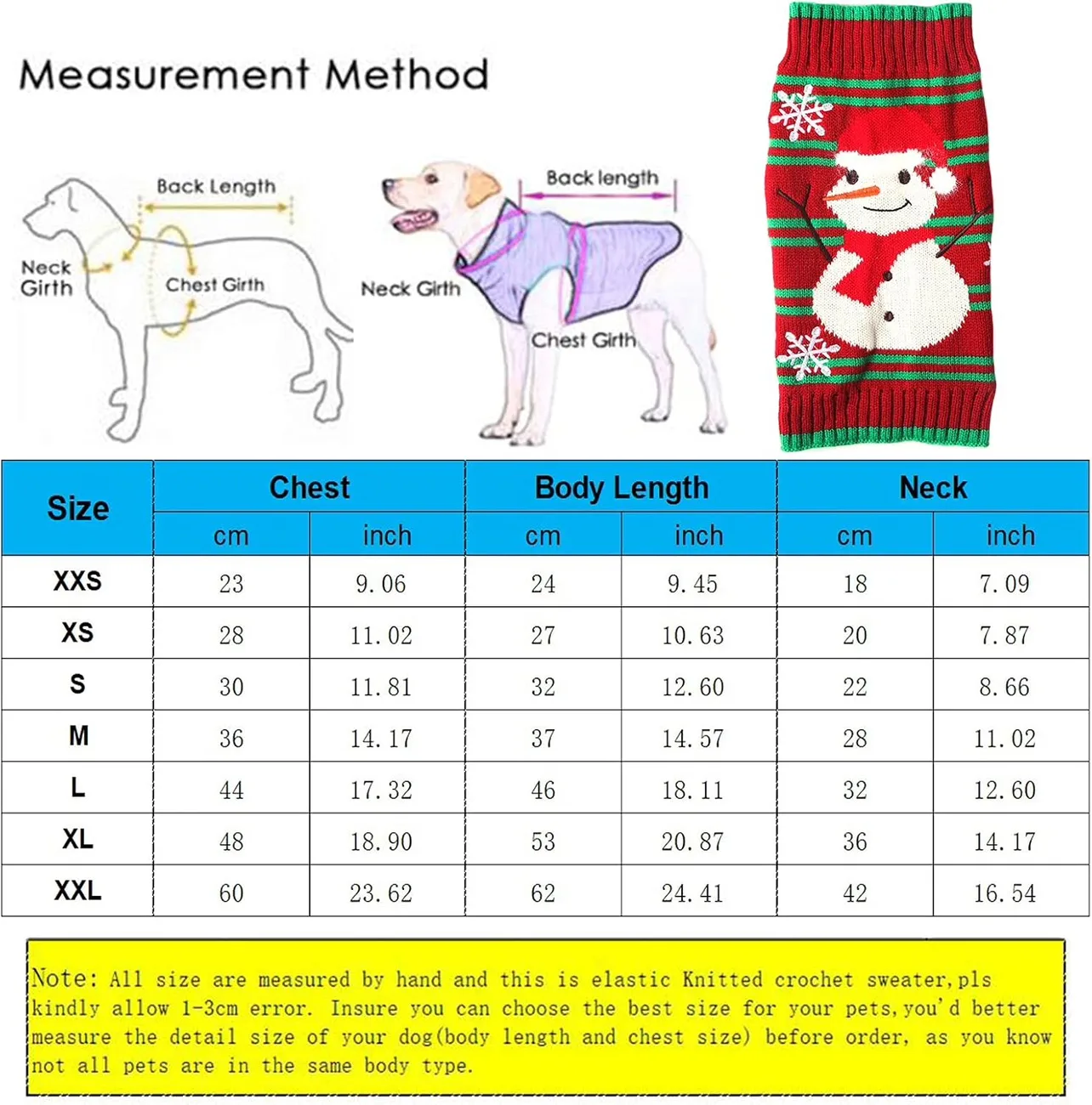 Knit Dog Sweater - Green and Red image indicator(4)