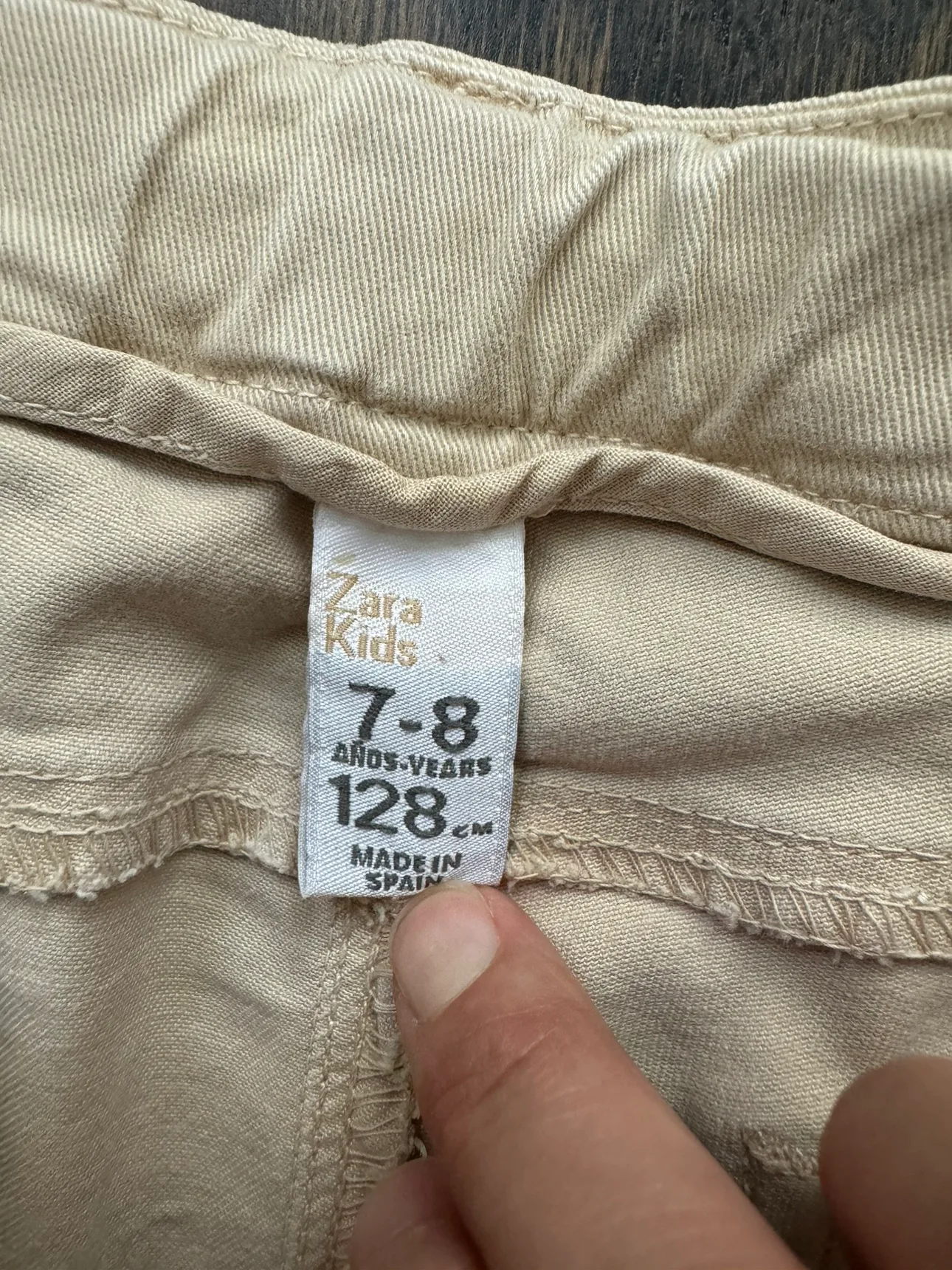 Zara Kids Beige Pants Size image indicator(3)