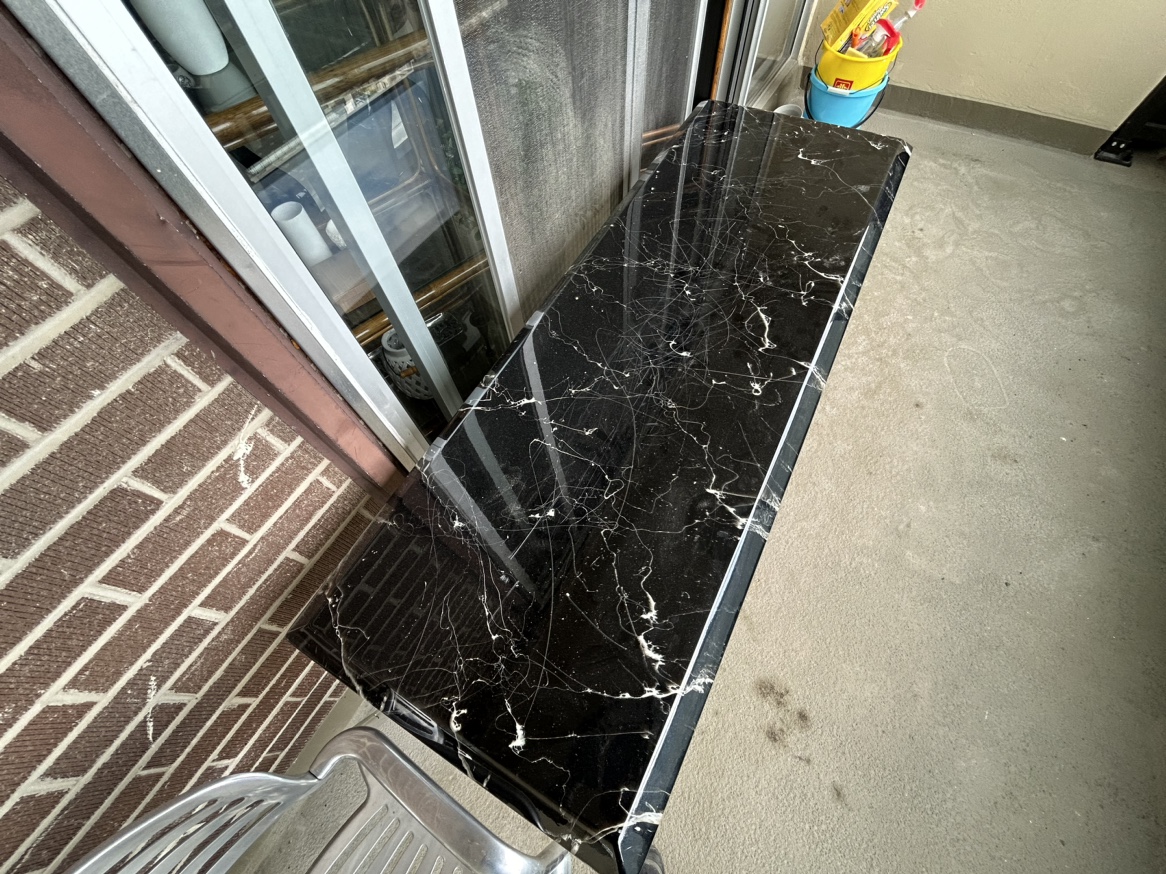 Black Marble Covering Table - photo 2