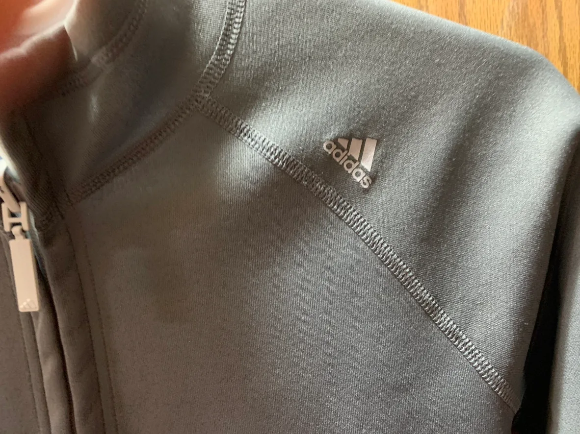 Adidas Grey Zip-Up Jacket for Ladies image indicator(3)