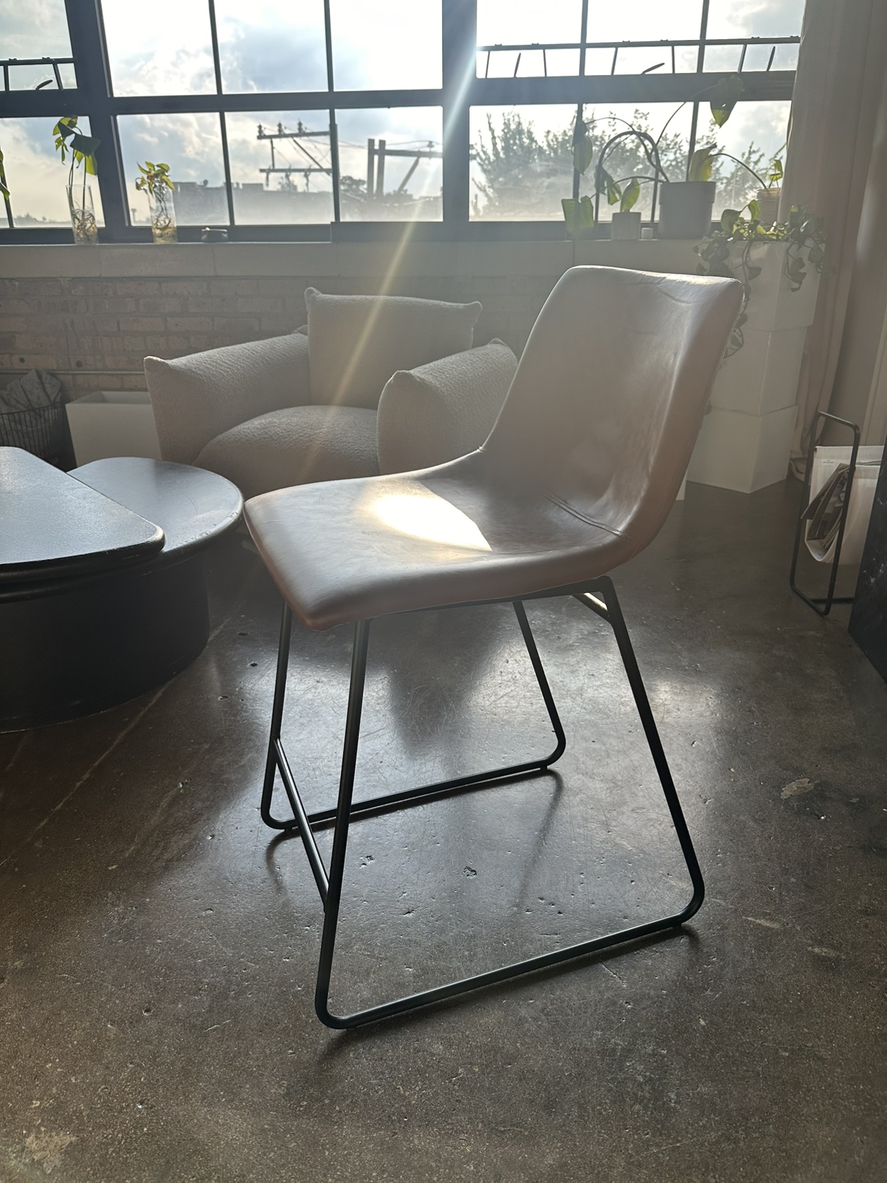 Brown leather like Counter Stool (2) - photo 2
