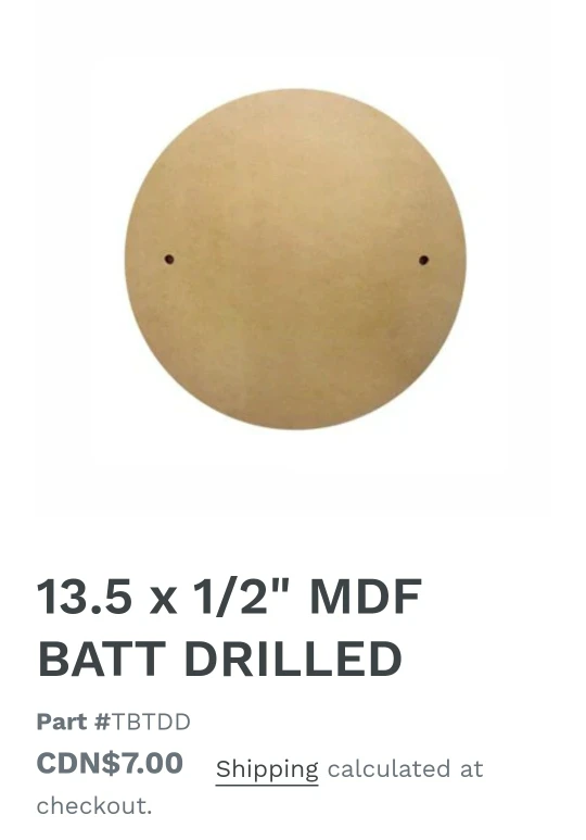 4x MDF Batt for Pottery Wheel