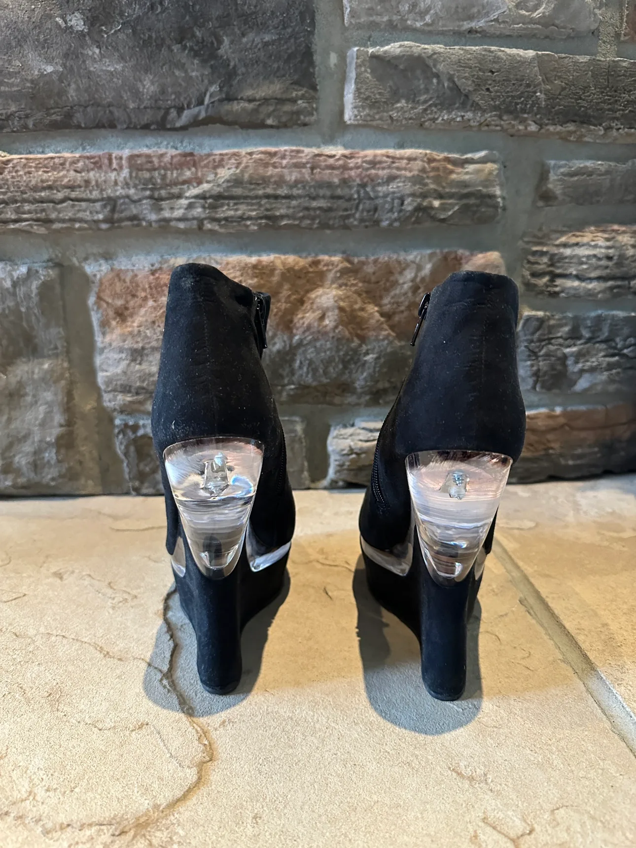 Black Wedge Booties image indicator(3)