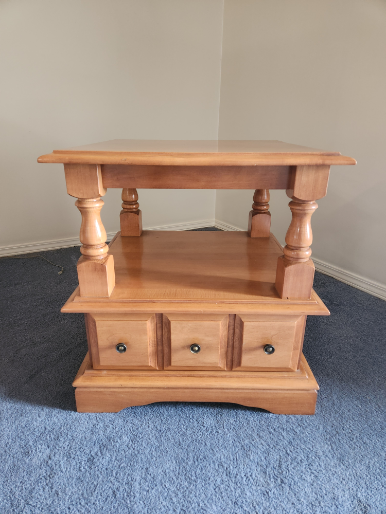 Solid Wood Side Table
