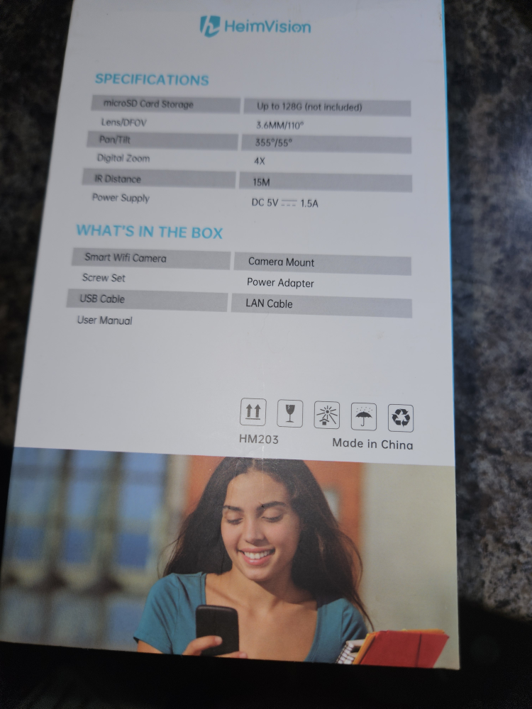 HeimVision HM203 HD Smart WiFi Camera - photo 4