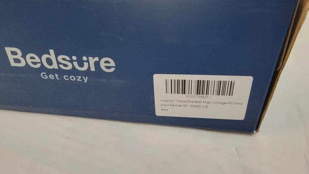 Bedsure Plaid Heated Throw Blanket -Safe - 6 Heat 50x60", Red image indicator(8)