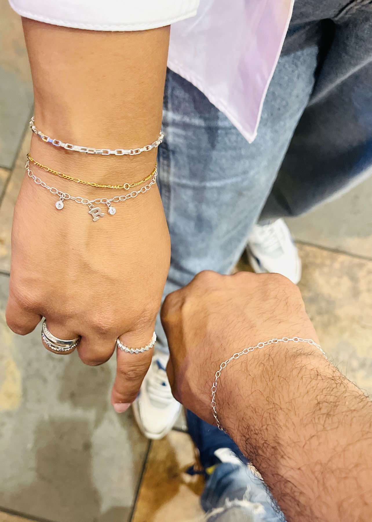 Permanent Silver and 14 Ct Gold Filled Bracelet