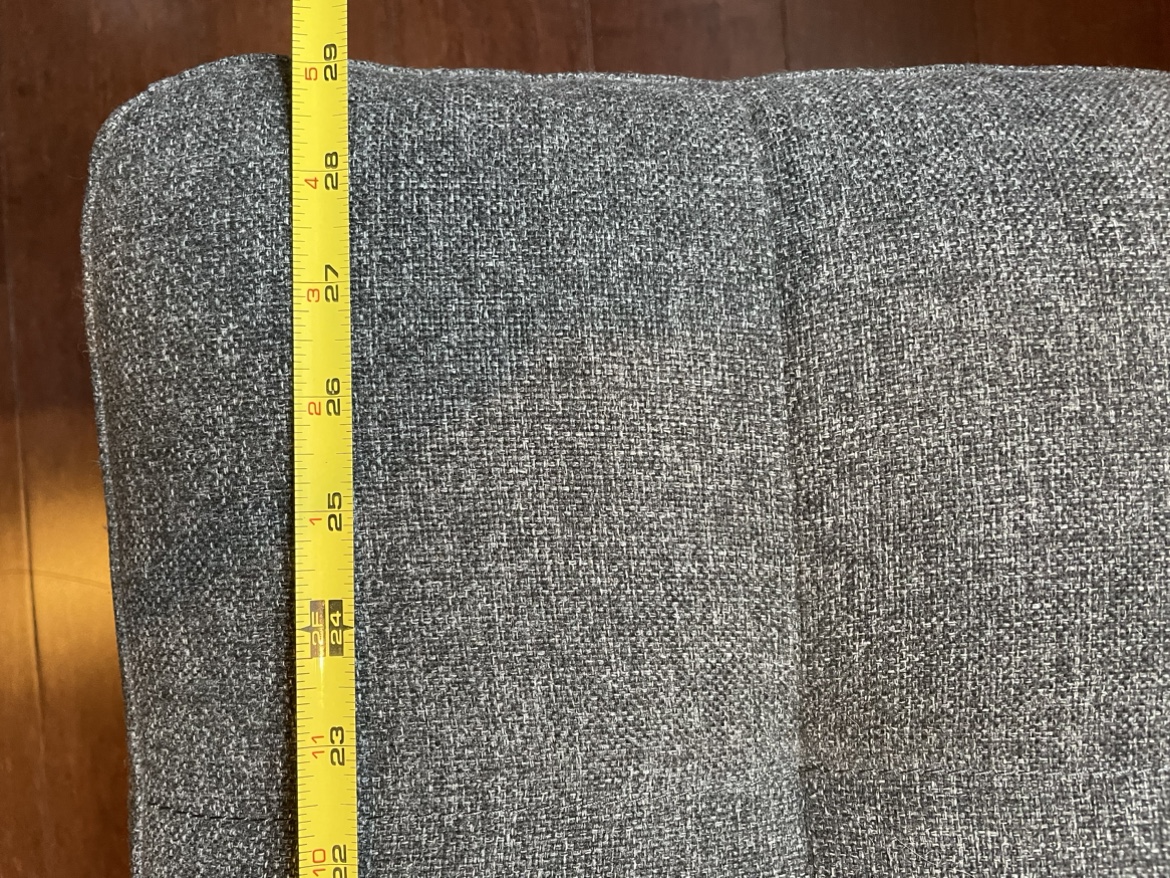 Ottoman grey fabric 24x29 - photo 3
