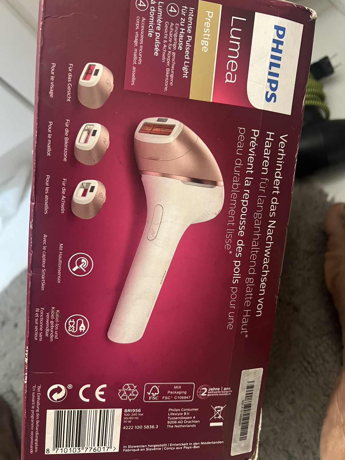 Philips Lumea Prestige IPL Hair Removal Device