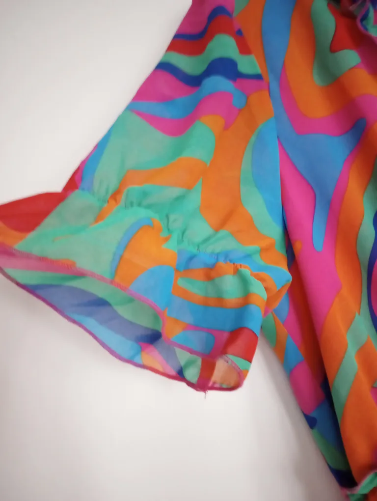 Abstract Print Maxi Dress thumbnail