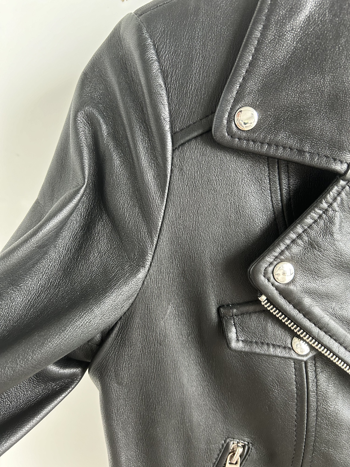 Zara Black Leather Jacket - photo 3