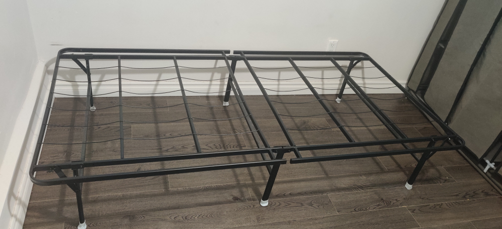 Twin zinus smart base foldable bedframe