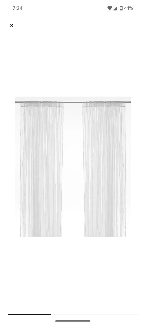 Sheer White Curtains thumbnail