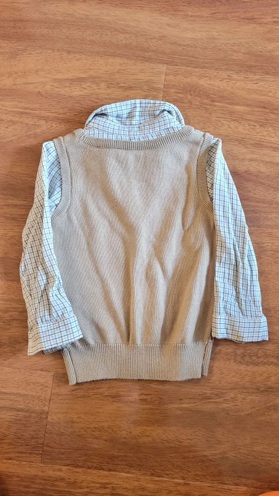 2-piece Shirt & Vest Set🧡 image indicator(2)