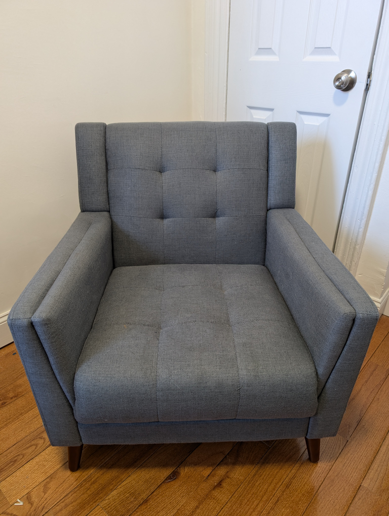 Christopher Knight Gray Upholstered Armchair