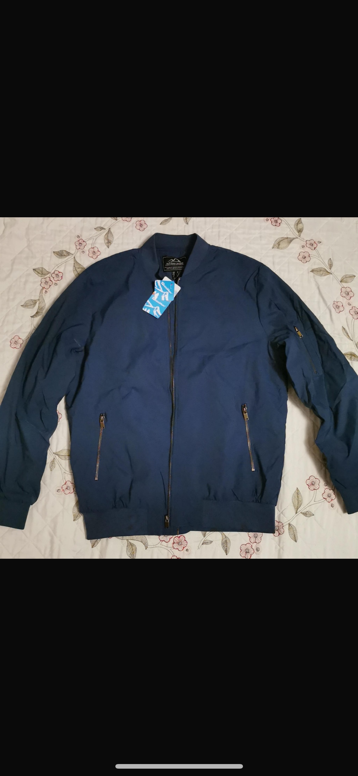NEW! MagcoMsen Blue Bomber Jacket with Pockets - photo 2