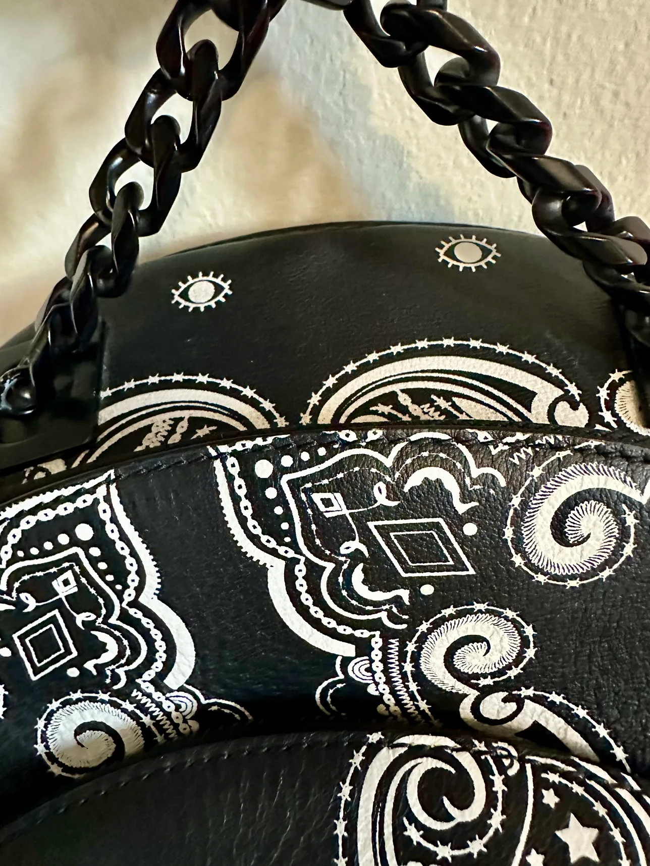 Kendall & Kylie Black Leather Bandana Backback image indicator(8)