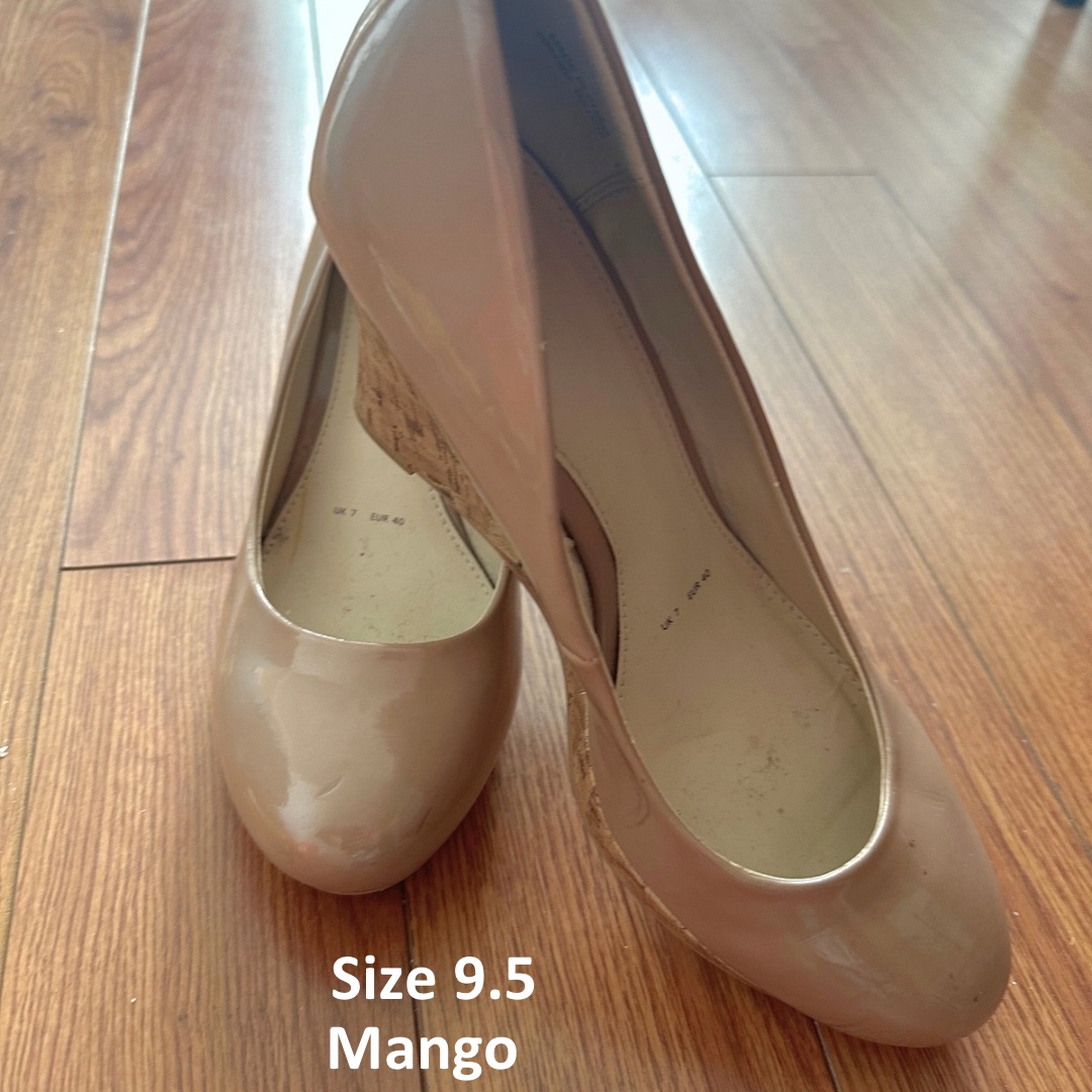 Mango Wedges Party Beige Shoes - photo 2
