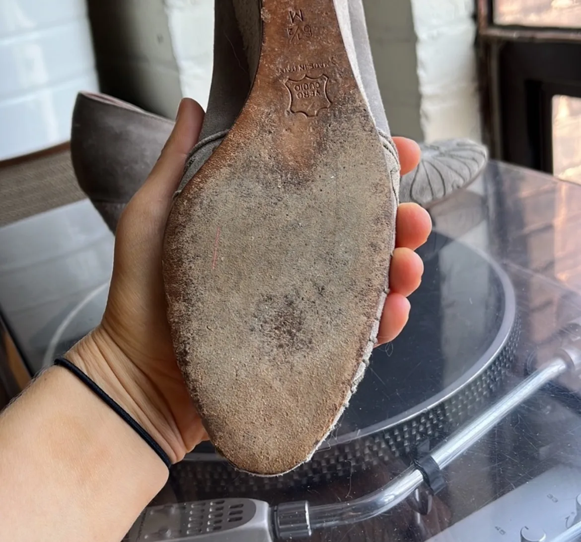 Vintage Anne Klein Suede Heels image indicator(2)