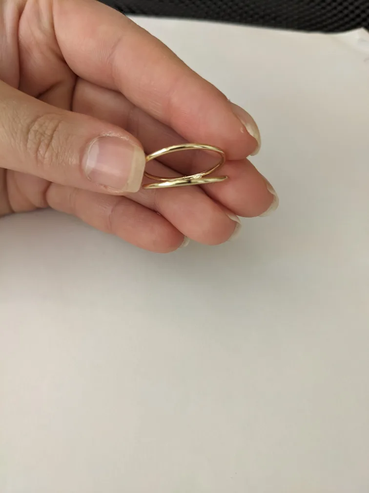 Gold Tone Double Ring image indicator(3)