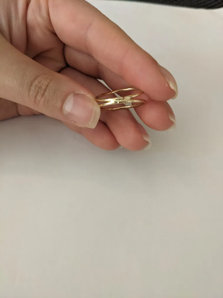 Gold Tone Double Ring image indicator(4)