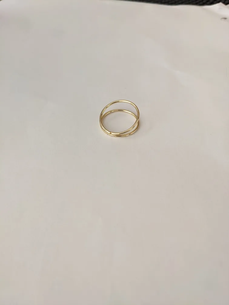 Gold Tone Double Ring image indicator(5)