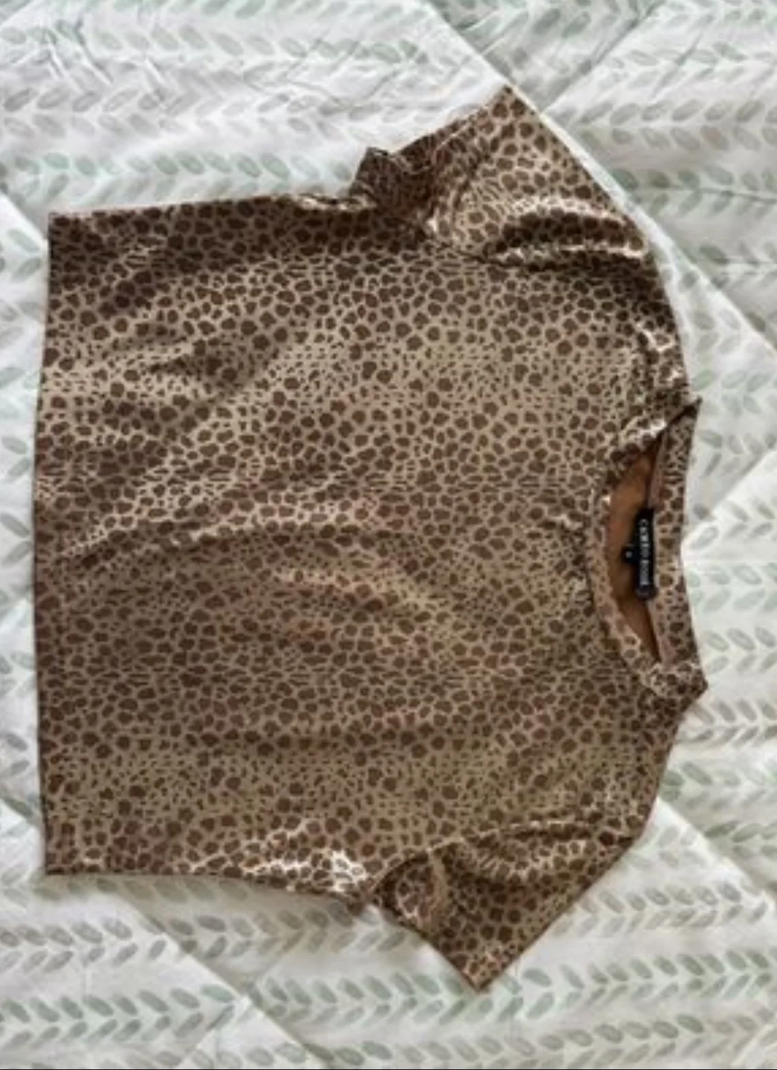 Leopard Print Crop Top image indicator(2)