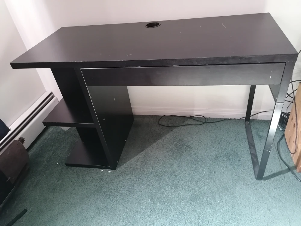 Ikea Micke desk with drawer and storage