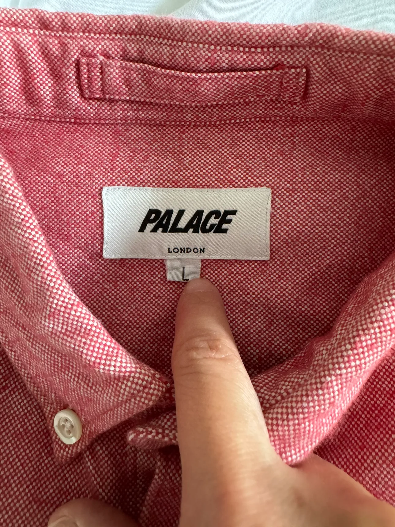 Palace London Men’s Red Button Up Shirt image indicator(2)