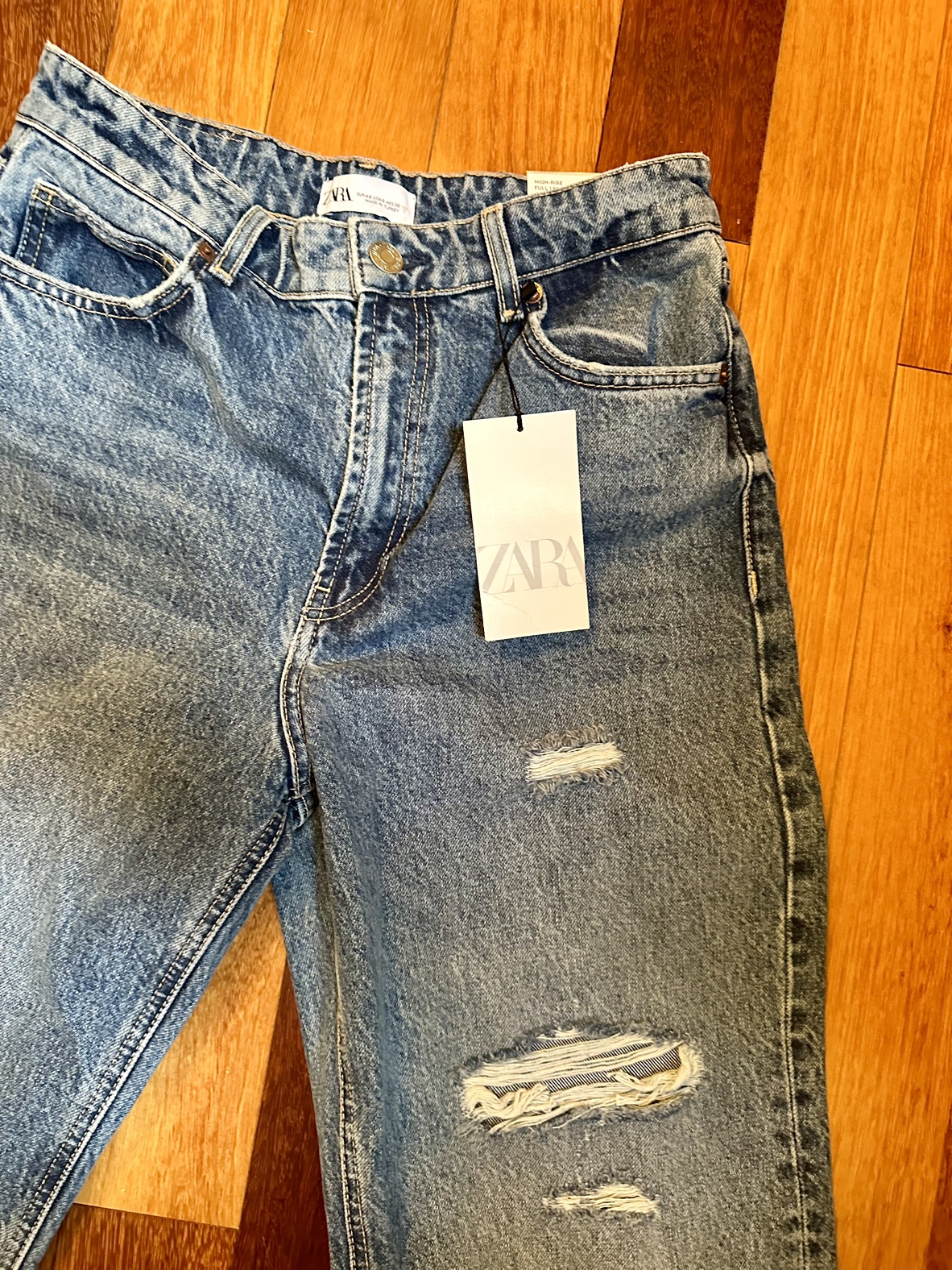 Zara wife leg jeans size 40 brand new with tags - photo 4