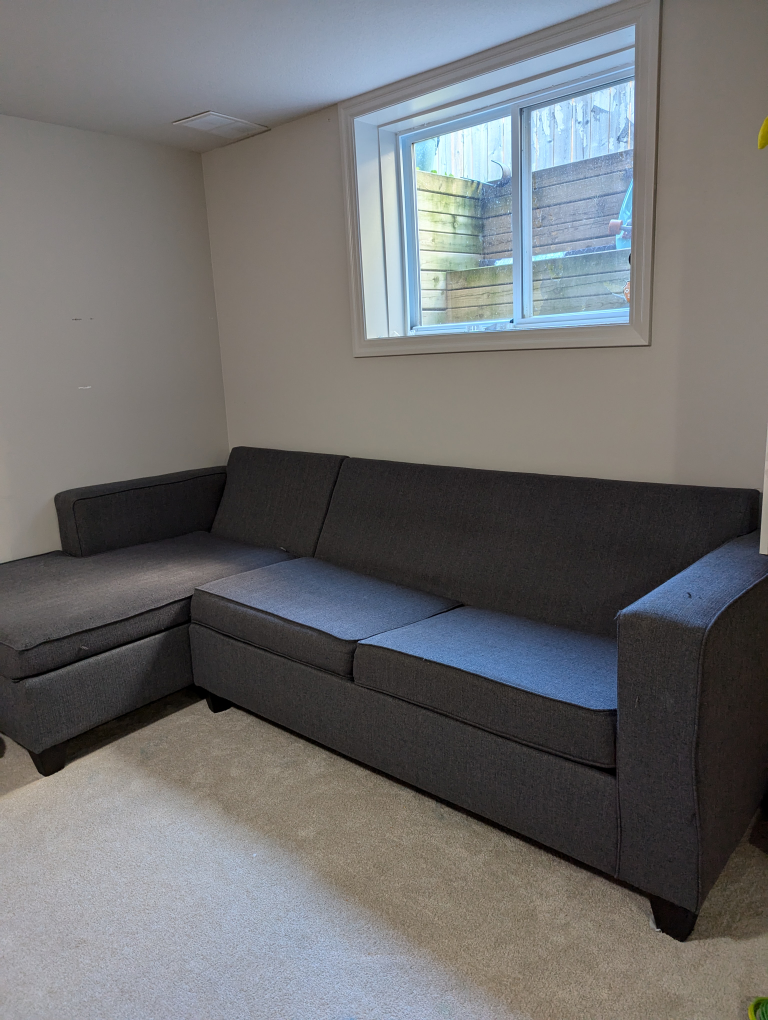 Sectional  with Easy Fold Out Bed with Mattress - photo 2
