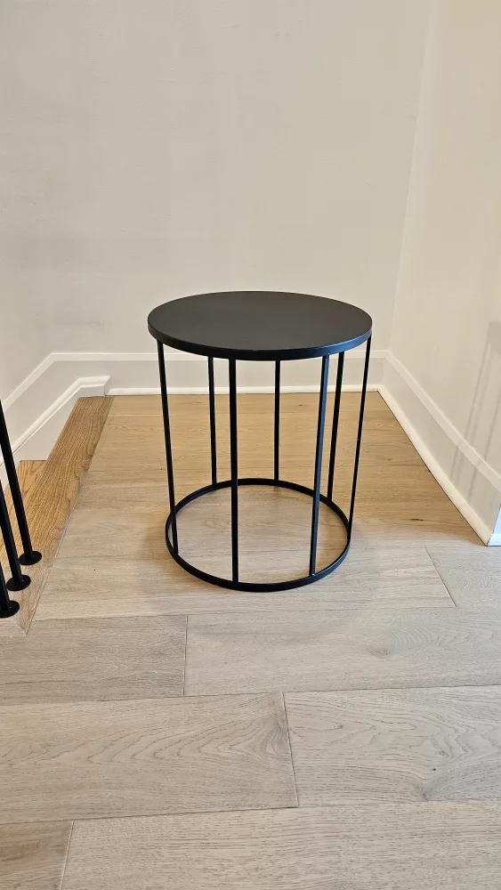 black metal side table thumbnail