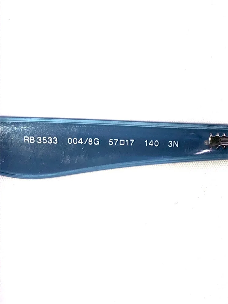 Ray Ban Sunglasses Unisex Gray/Blue RB 3533 , Italy image indicator(7)