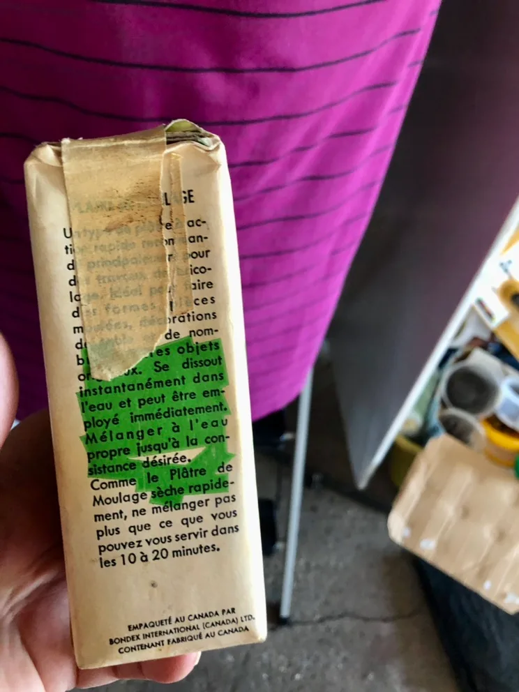 🧡 Vintage Bondex Plaster of Paris Package image indicator(3)