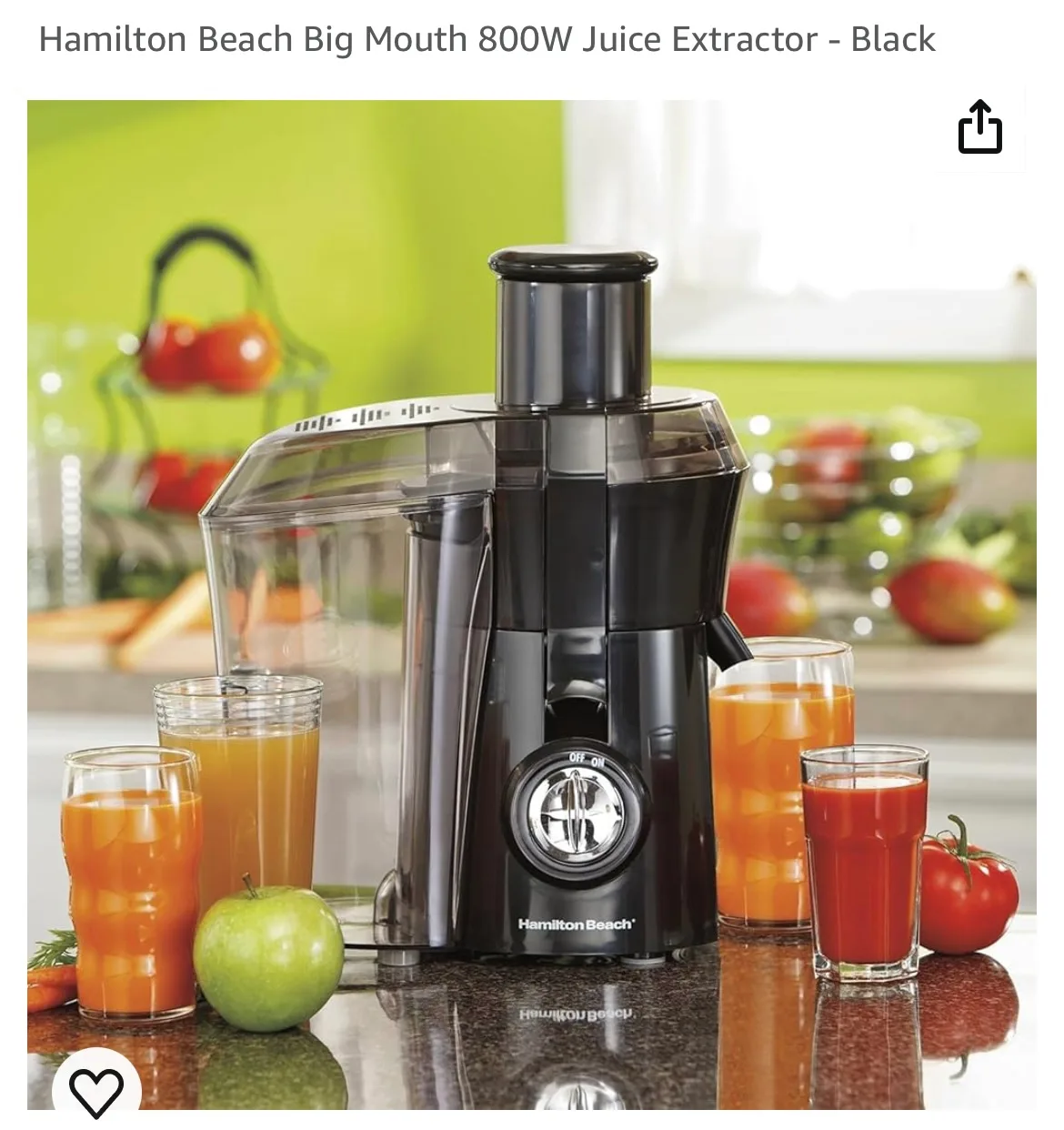 Hamilton Beach Big Mouth Juice Extractor image indicator(3)