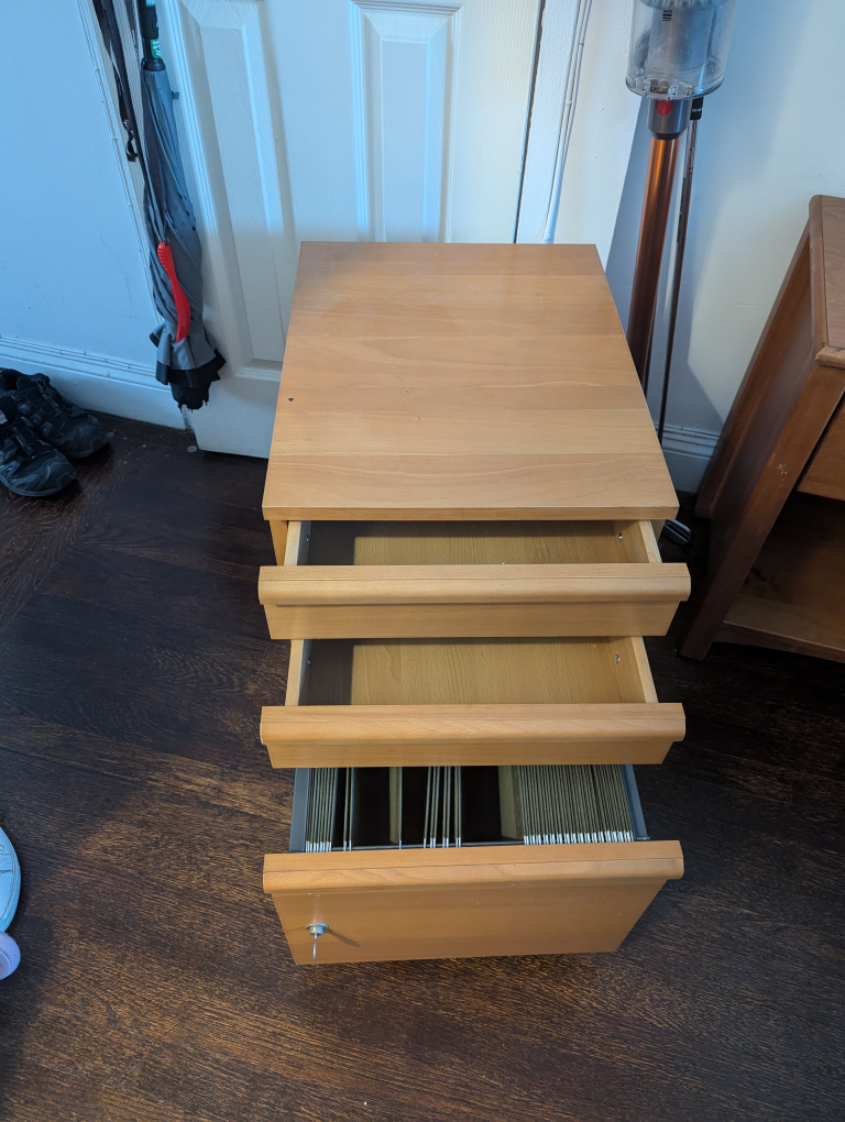 Wooden Filing Cabinet