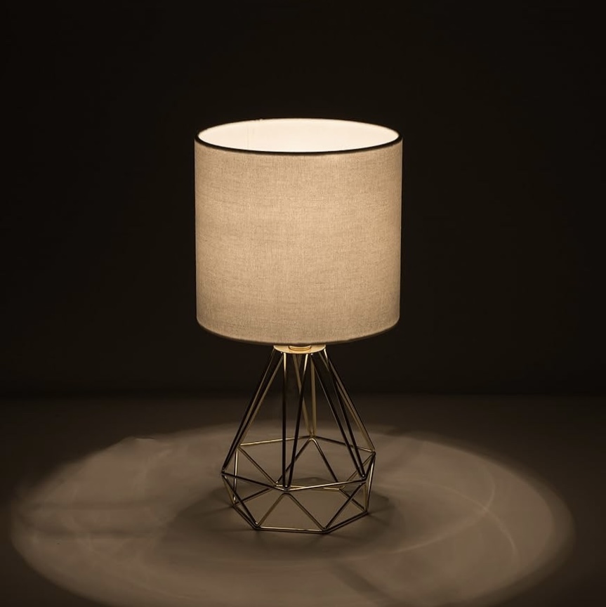NEW - Table Lamp, Reinforced Geometric Wire Cage - photo 3