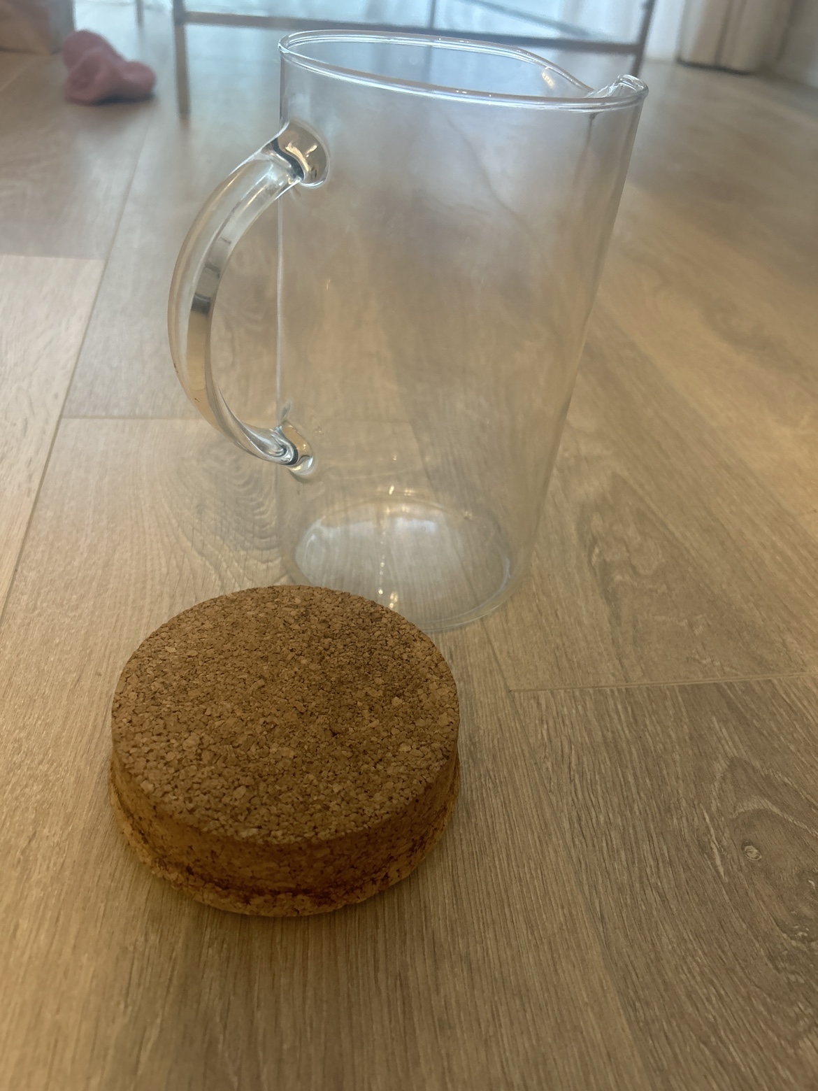 Glass Pitcher with Cork Lid from IKEA - photo 2