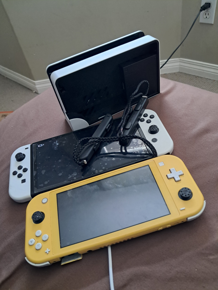 Nintendo Switch Lite and Nintendo switch oled